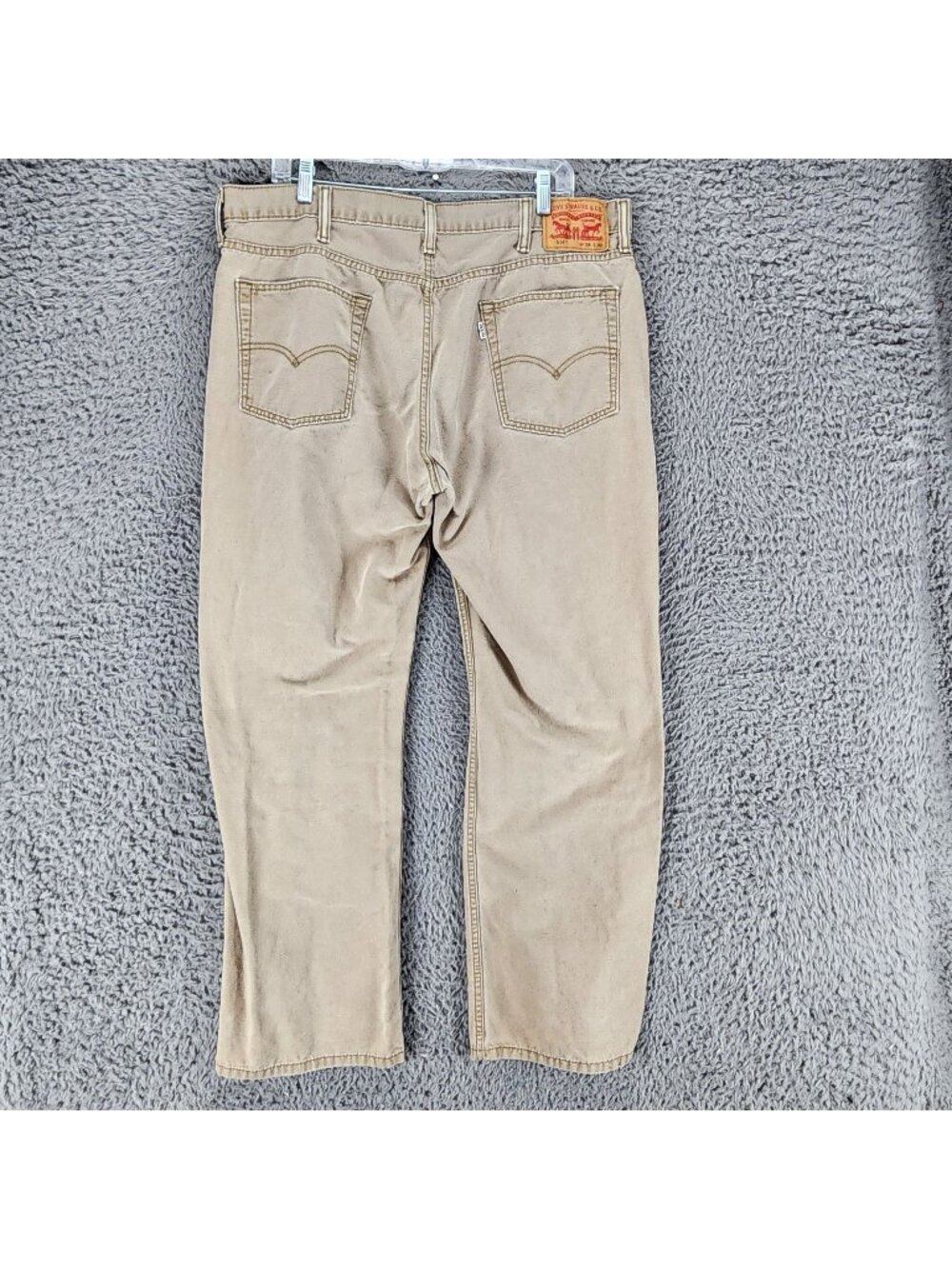 Levi's Jeans Mens 38x30 514 Tan Cotton Denim Regular Fit Straight Leg